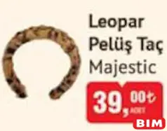 MAJESTİC LEOPAR PELÜŞ TAÇ